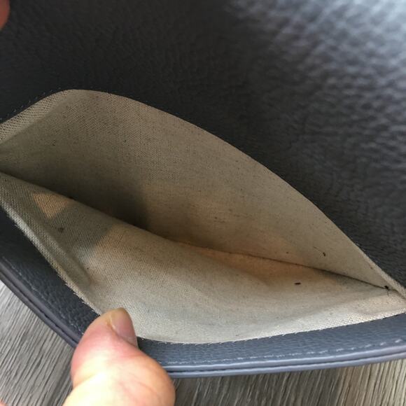 Botkier Trigger Saddle Crossbody Magnetic Flap Purse Bag Gray Adjustable Straps - Picture 10 of 10